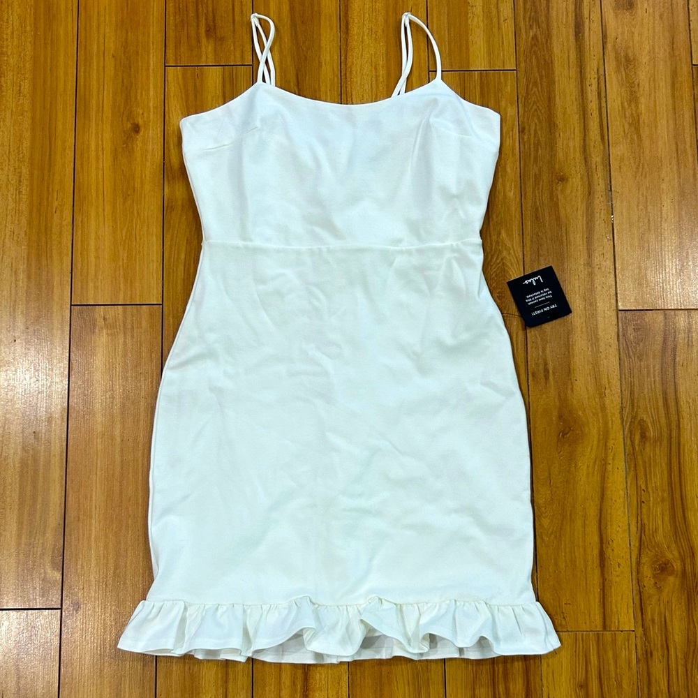 Lulu White Dress - Size Large